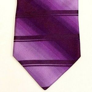 New Ted Baker London Purple Striped Tie